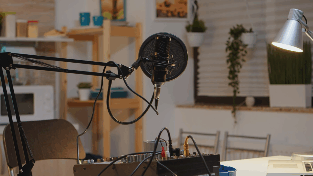 podcast recording setup